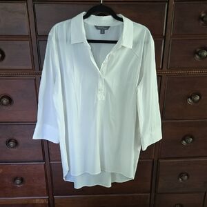 Women's Market & Spruce Pullover Blouse Size XL White